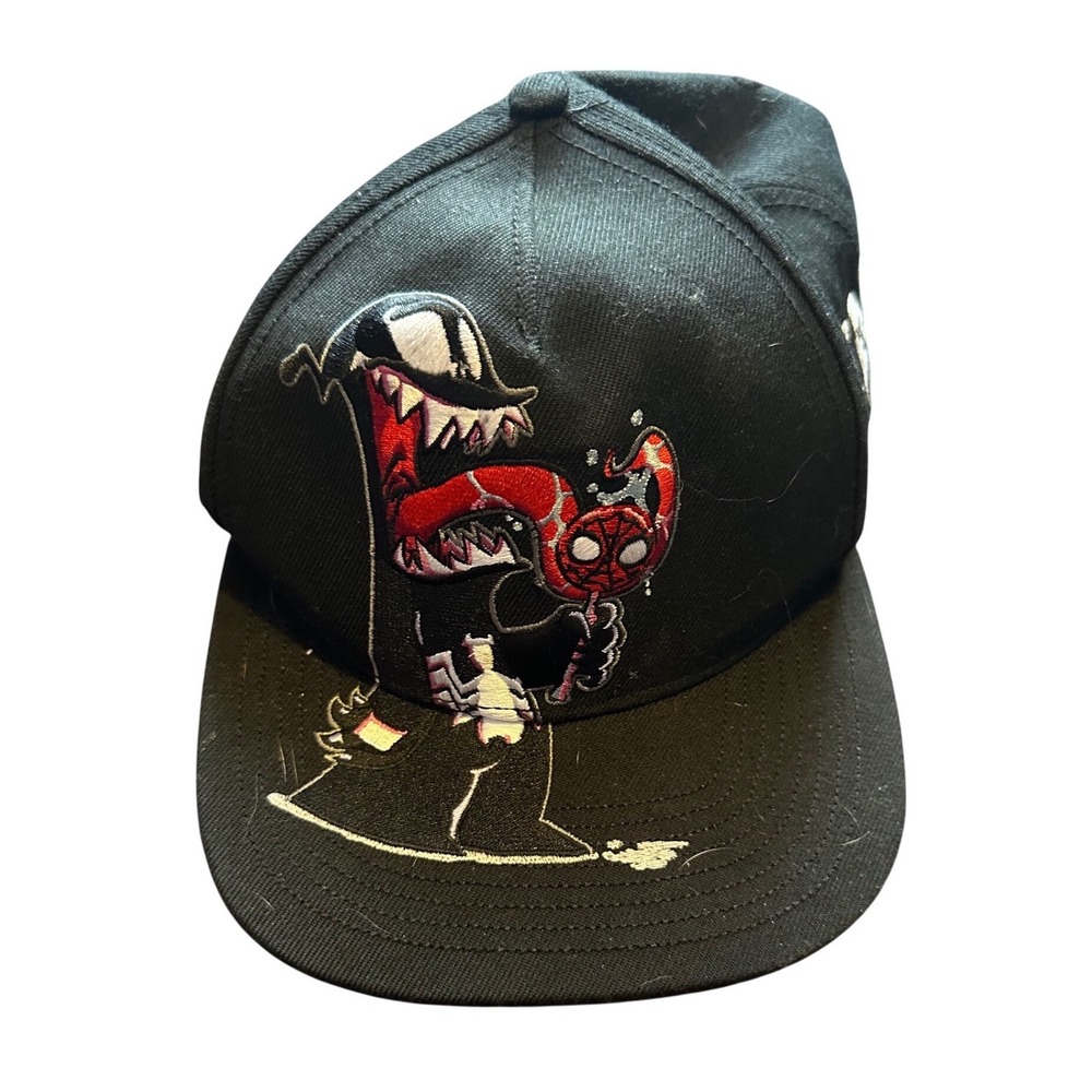 Marvel Venom Spider Man‎ Graphic Embroidered Black Baseball Cap Snapback